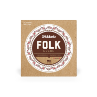 Набор струн D'ADDARIO EJ33 FOLK NYLON 80/20 Bronze Ball End Clear Treble